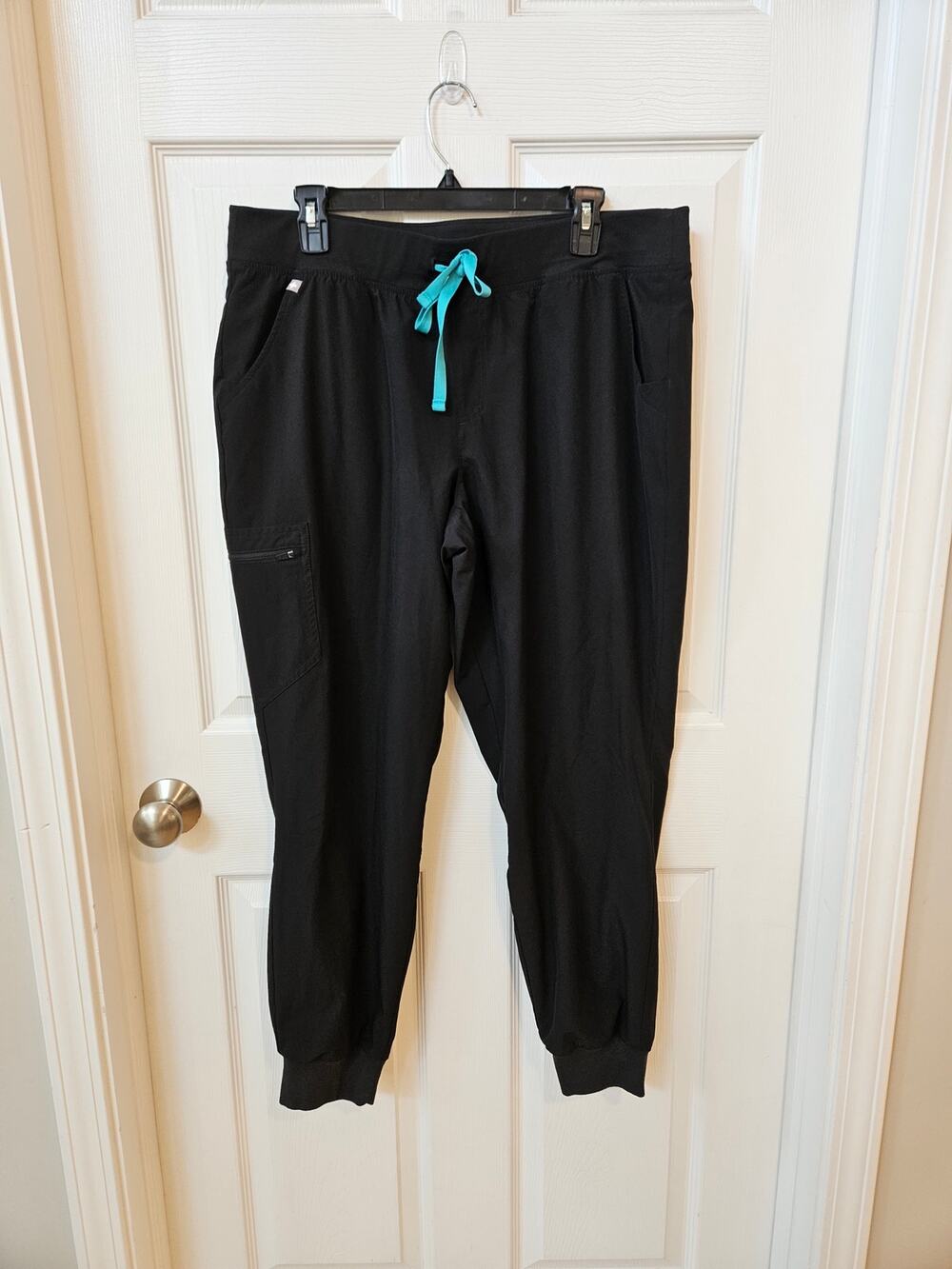 FIGS Zamora FREEx Lined Jogger Scrub Pants Black Women’s XL Technical